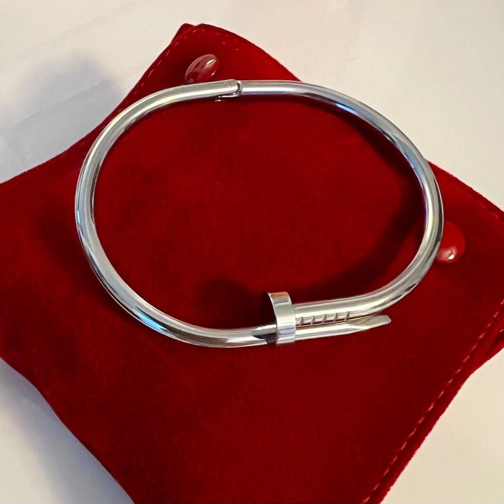 Stainless medical steel nail bracelet. Not branded
